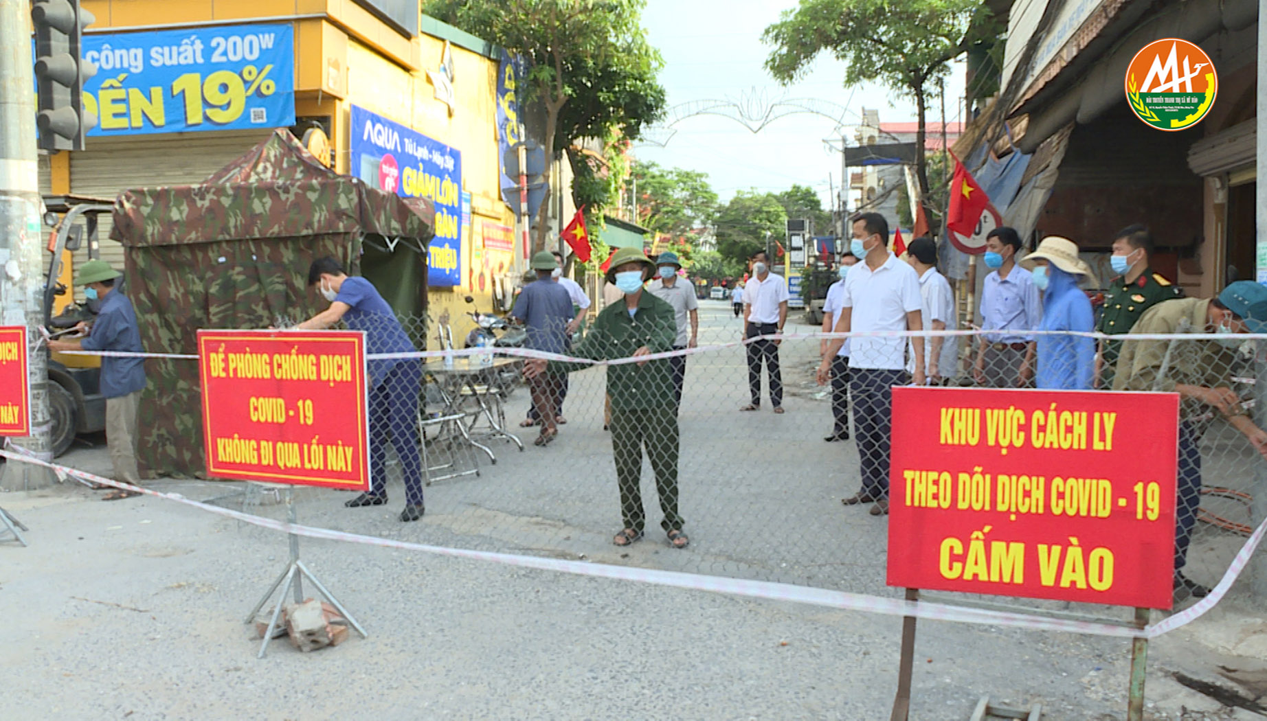   Kết thúc việc khoanh vùng cách ly phòng, chống dịch Covid-19 cụm dân cử tổ dân phố Trại, phường Dị Sử, thị xã Mỹ Hào