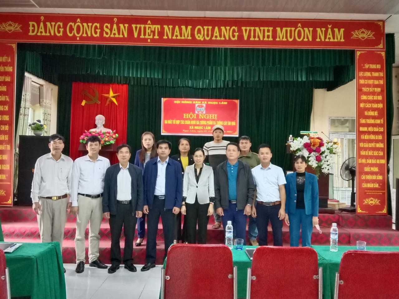   Hội Nông dân xã Ngọc Lâm: Ra mắt Tổ Hợp tác xã chăn nuôi gà thương phẩm và cây ăn quả xã Ngọc Lâm