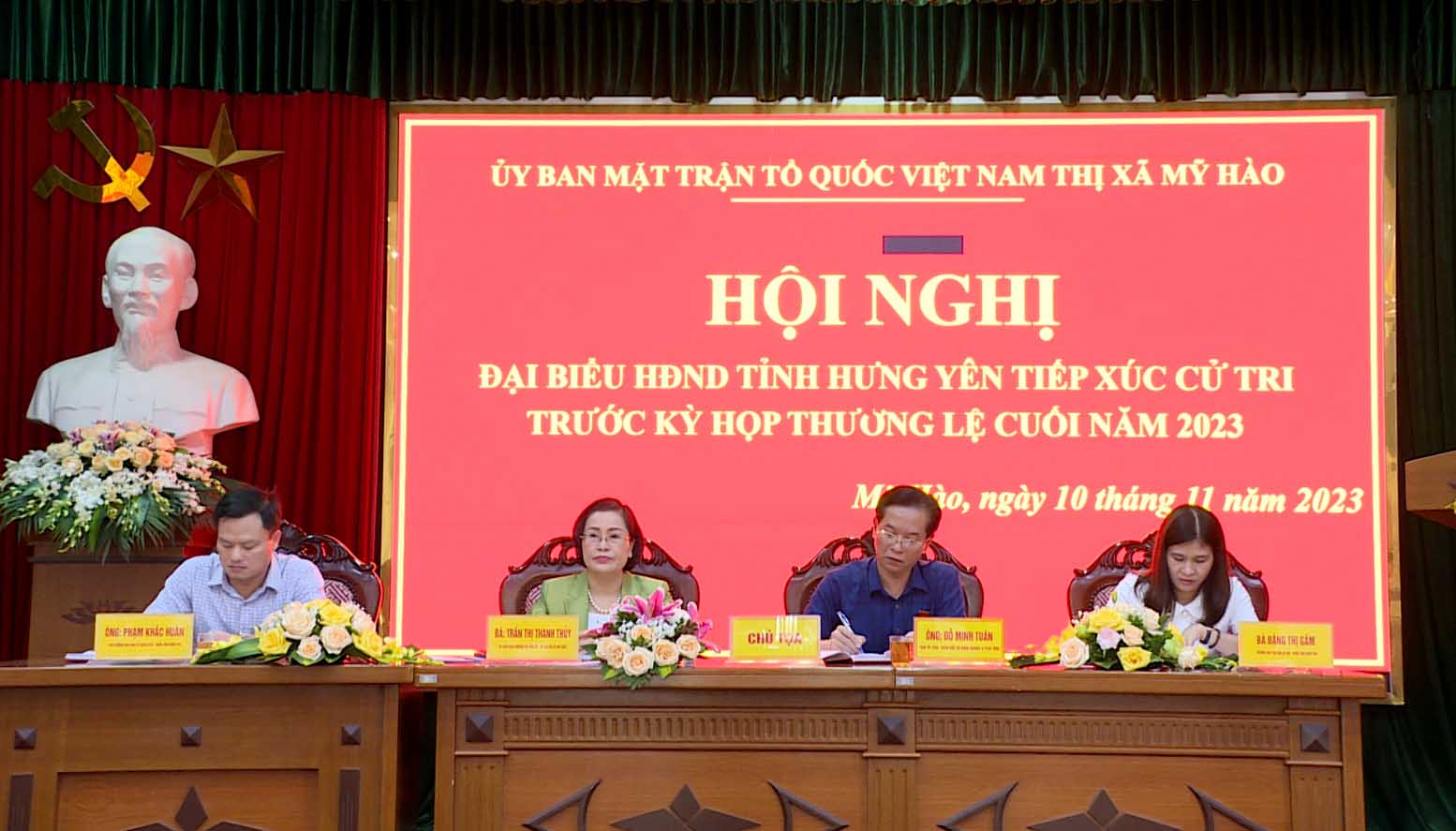   Đoàn đại biểu HĐND tỉnh Hưng Yên tiếp xúc cử tri thị xã Mỹ Hào