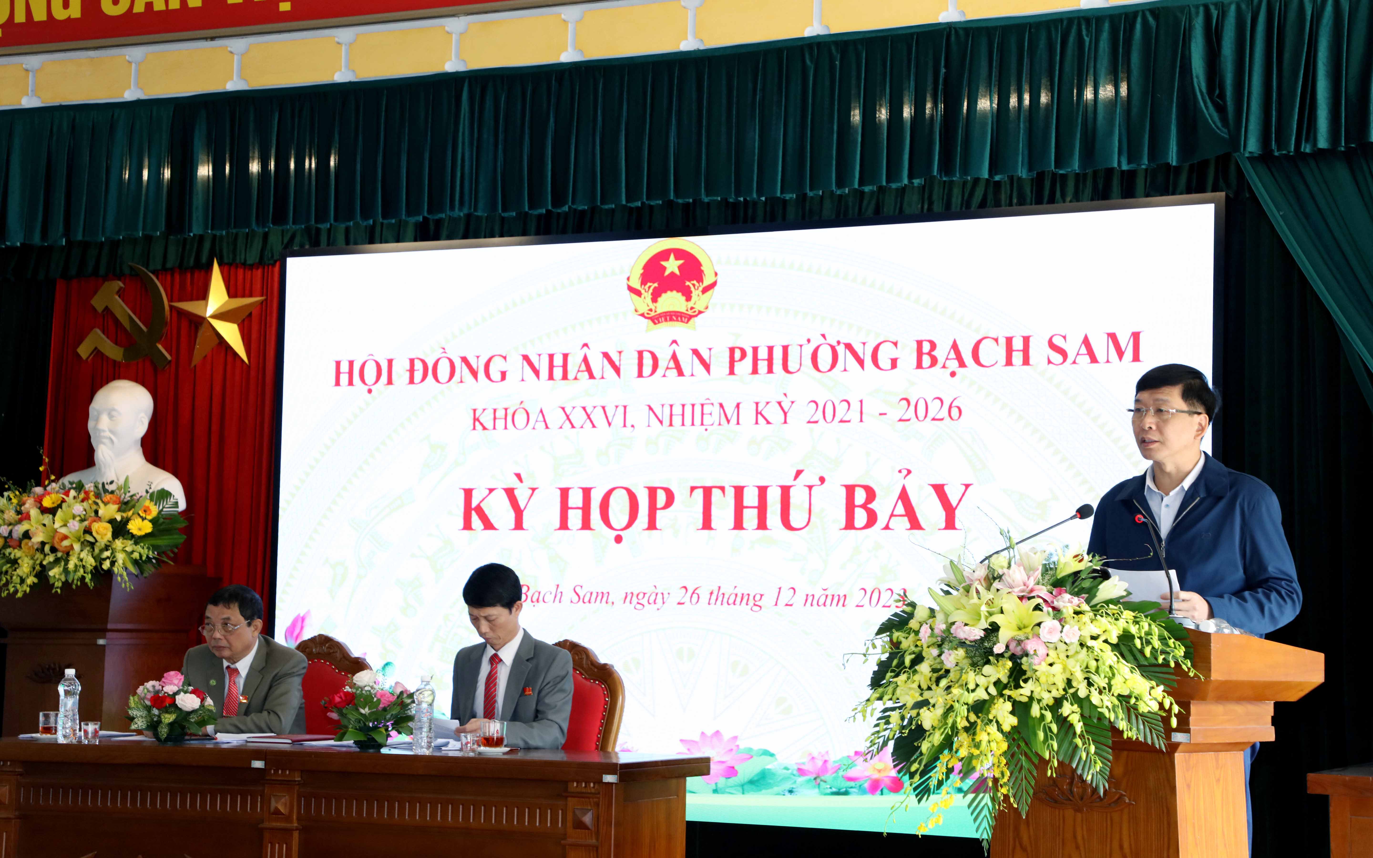   Kỳ họp thứ Bảy, HĐND phường Bạch Sam khóa XXVI, nhiệm kỳ 2021 - 2026