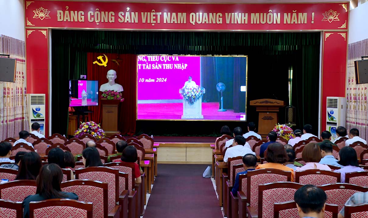   Hội nghị trực tuyến tập huấn, quán triệt quy định về công tác phòng chống tham nhũng, tiêu cực