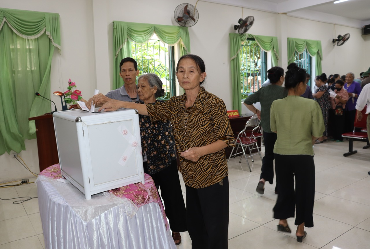   Phường Dị Sử hoàn thành tốt công tác bầu cử tổ trưởng tổ dân phố nhiệm kỳ 2024 - 2027