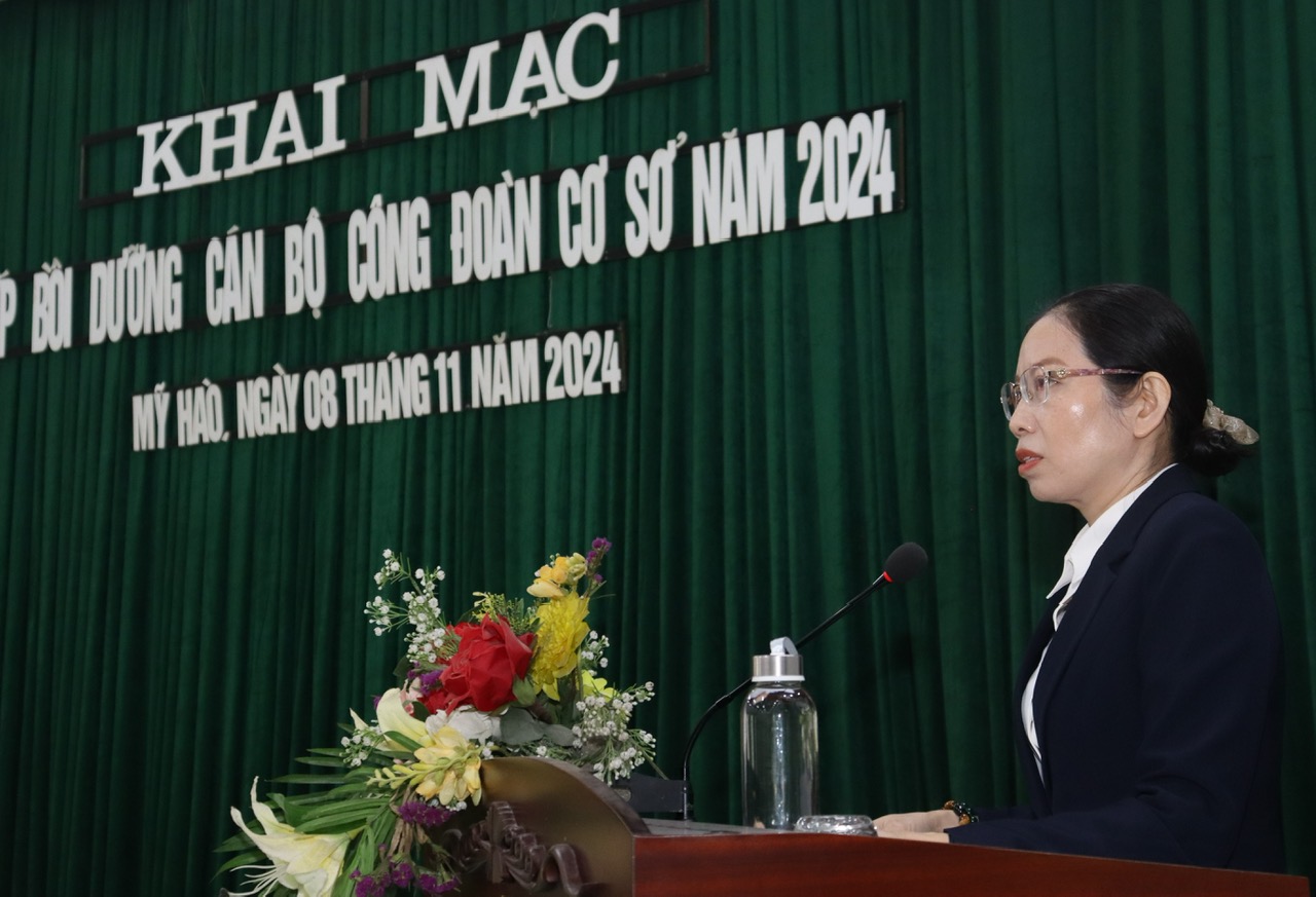 Khai mạc lớp bồi dưỡng cán bộ công đoàn cơ sở năm 2024