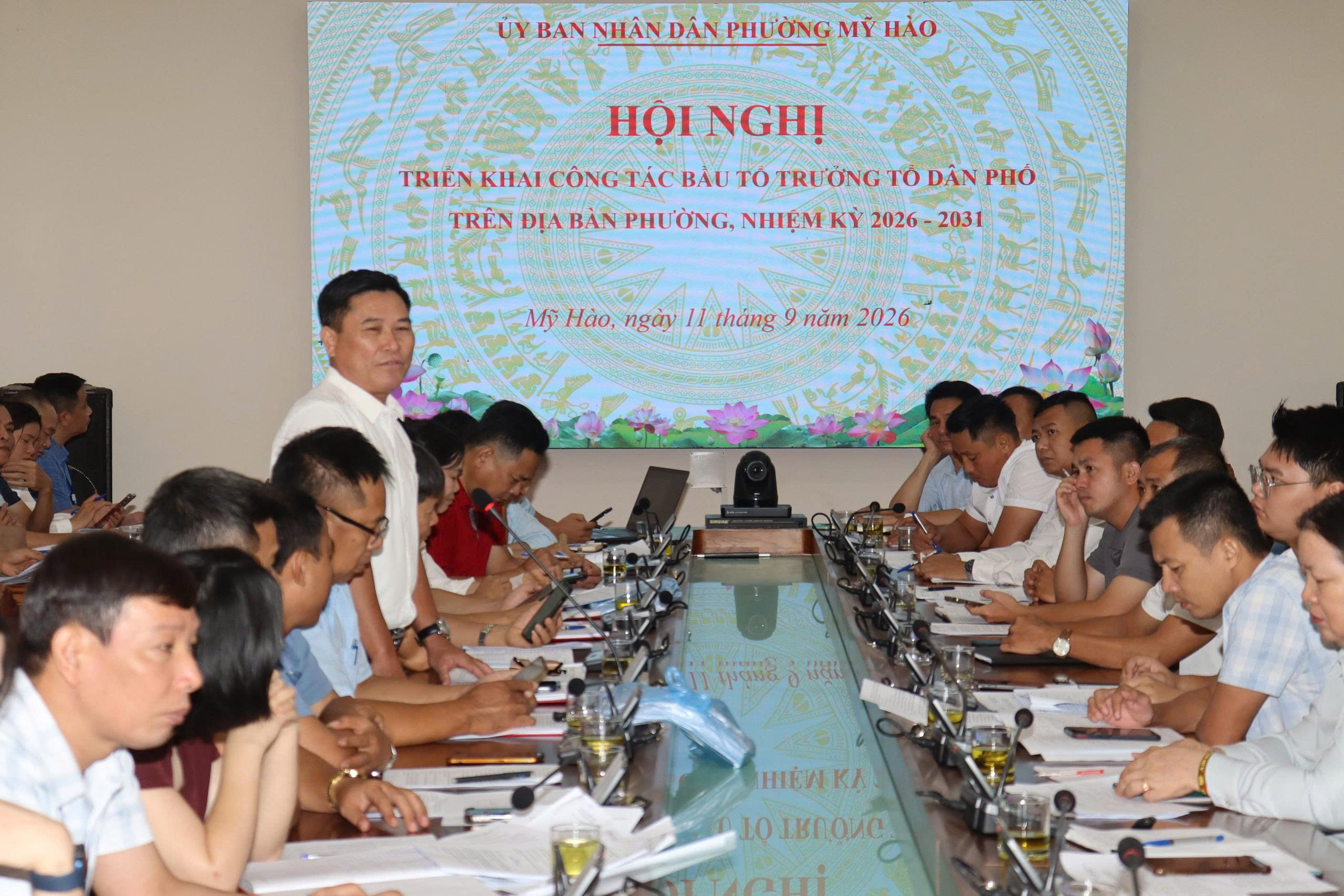 Hội nghị triển khai công tác bầu Tổ trưởng tổ dân phố trên địa bàn phường Mỹ Hào, nhiệm kỳ 2026-2031