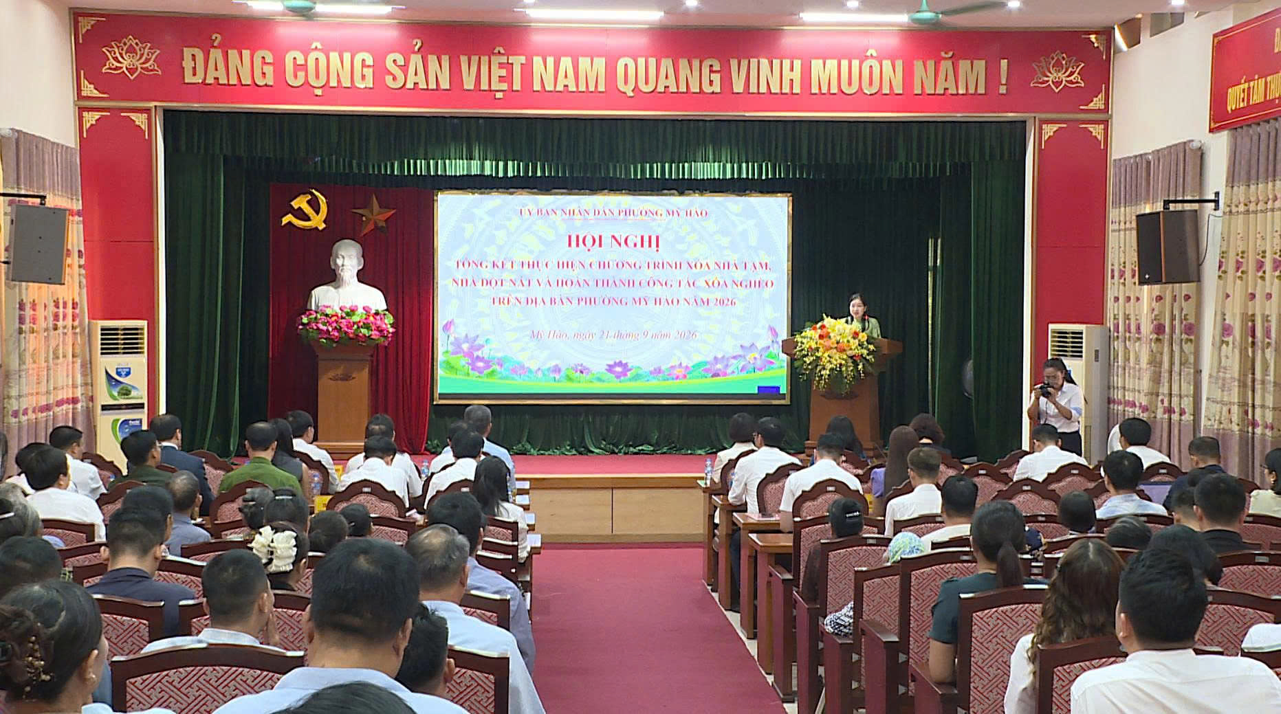 Phường Mỹ Hào tổng kết chương trình xóa nhà tạm, nhà dột nát và hoàn thành công tác xóa nghèo năm 2026
