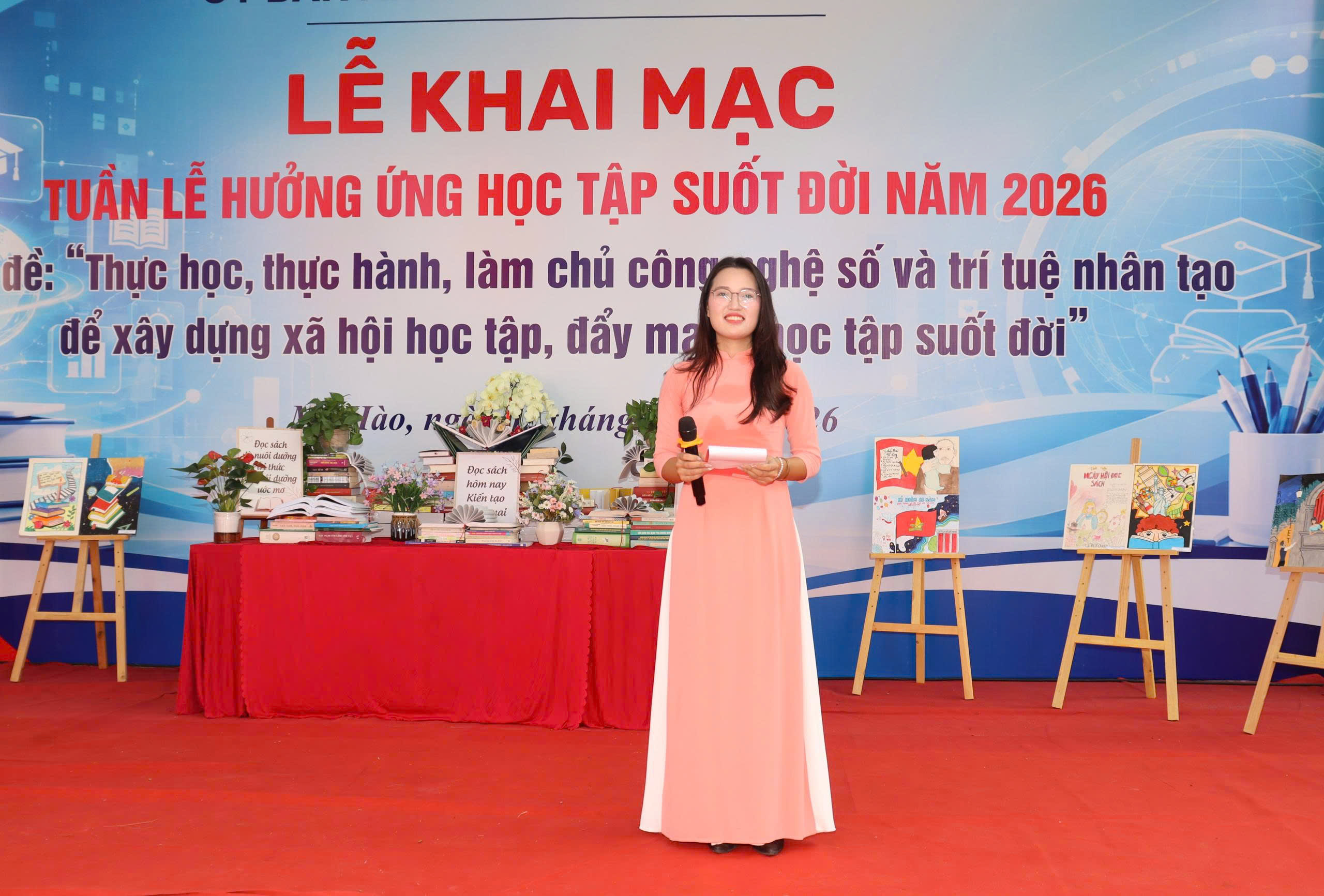 Phường Mỹ Hào khai mạc Tuần lễ hưởng ứng học tập suốt đời năm 2026