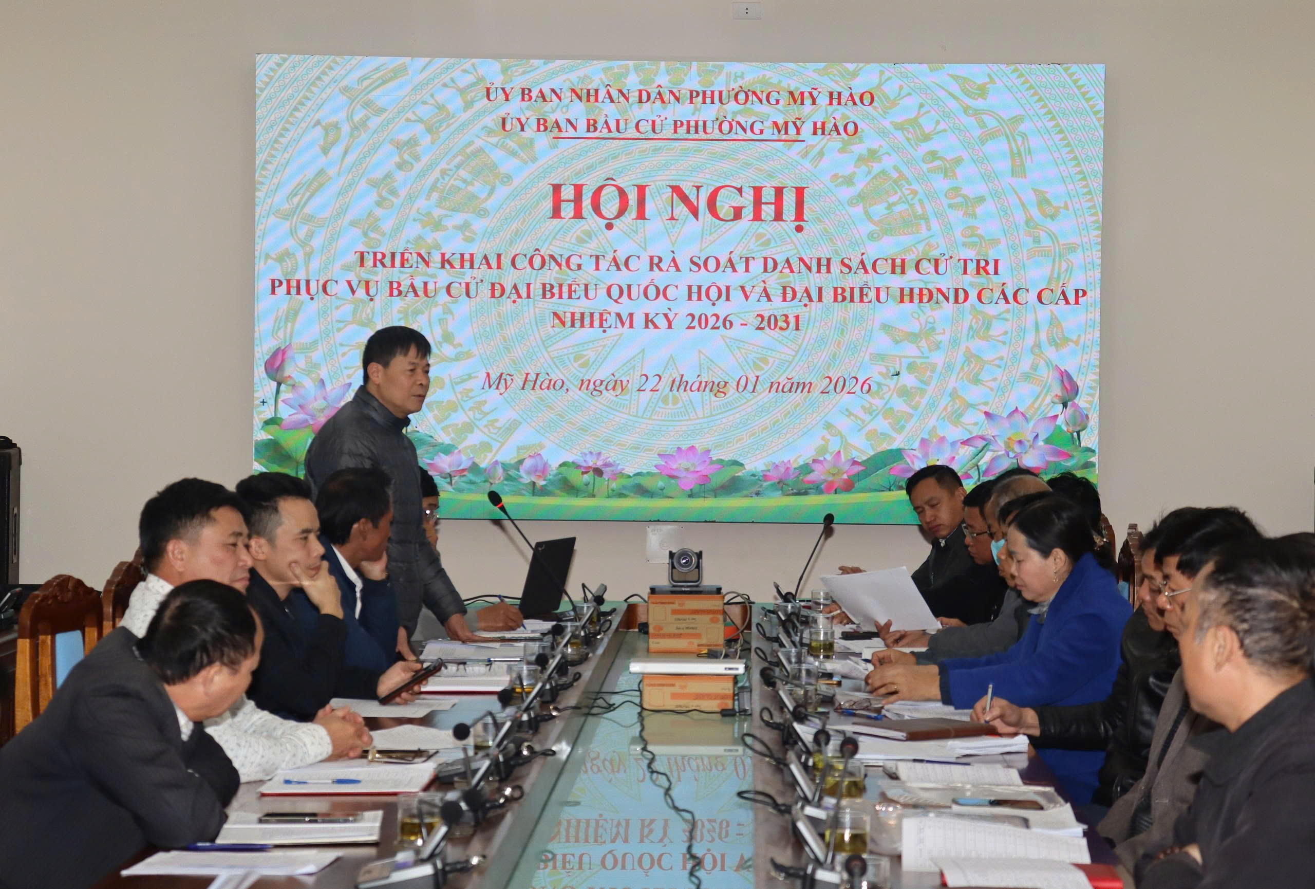 Hội nghị triển khai công tác rà soát danh sách cử tri phục vụ bầu cử đại biểu Quốc Hội và bầu cử đại biểu HĐND các cấp nhiệm kỳ 2026 - 2031