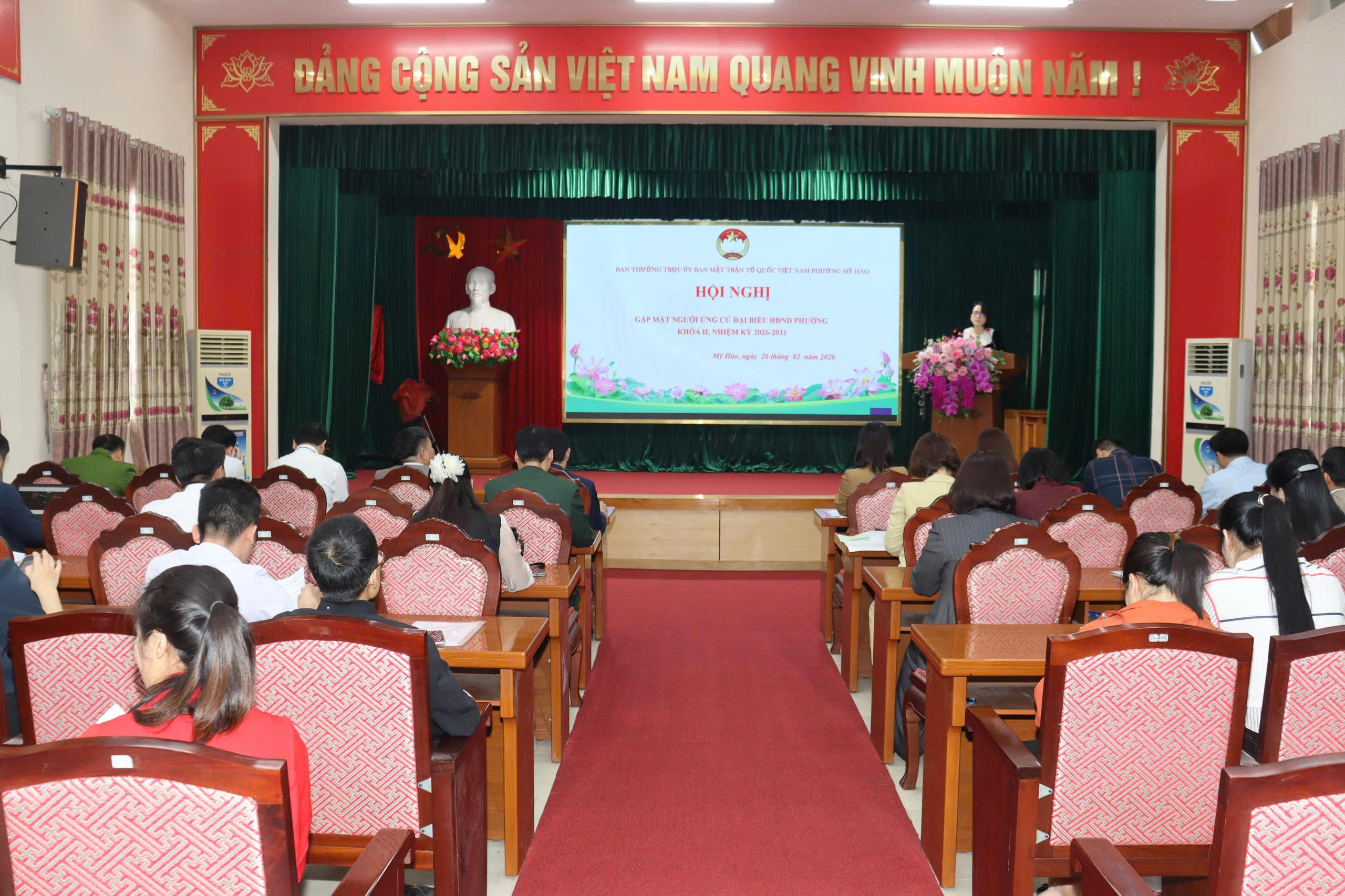 Hội nghị gặp mặt những người ứng cử đại biểu HĐND phường khóa II, nhiệm kỳ 2026 - 2031