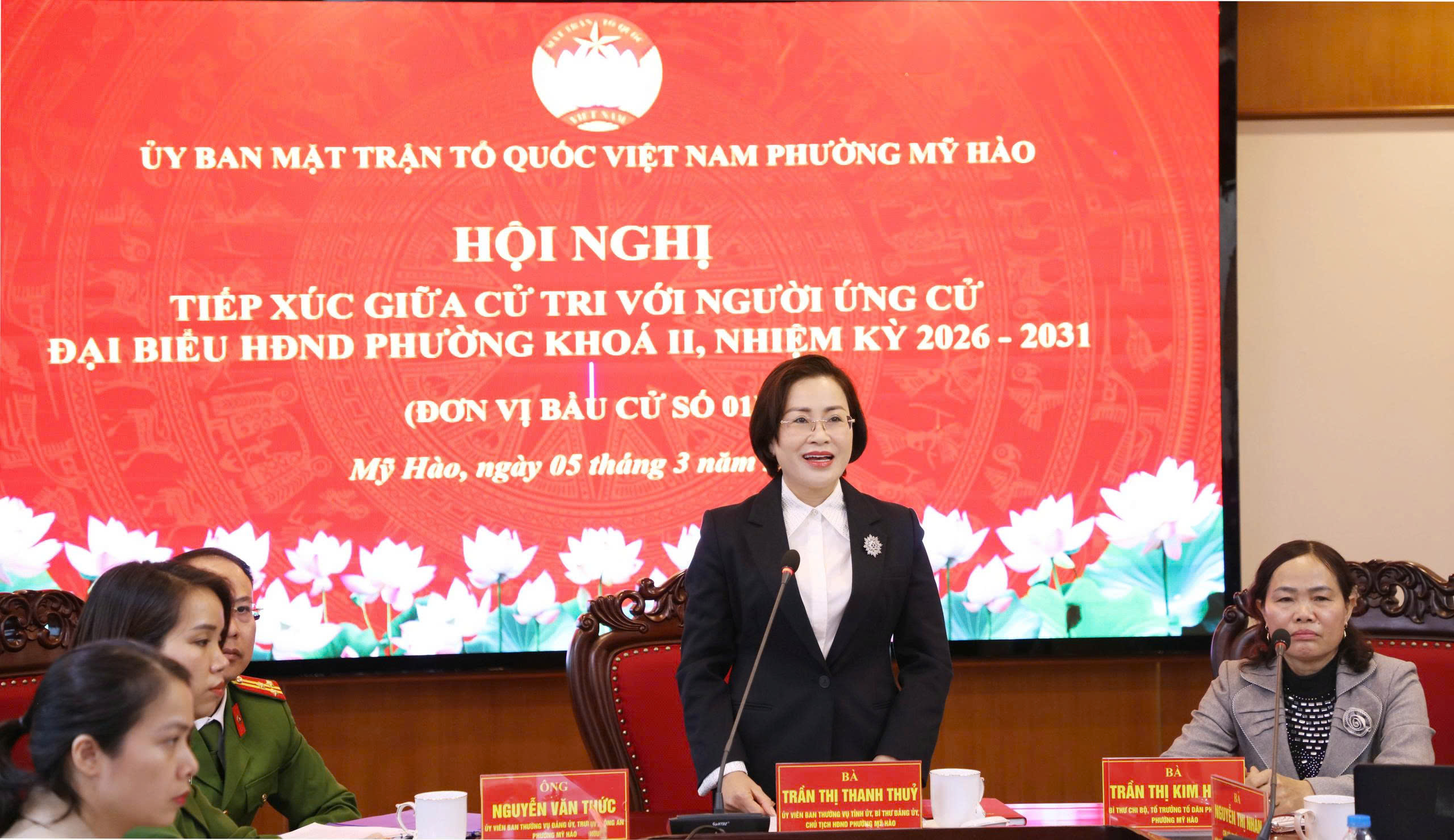 Tiếp xúc cử tri vận động bầu cử đại biểu HĐND phường Mỹ Hào khóa II, nhiệm kỳ 2026 - 2031