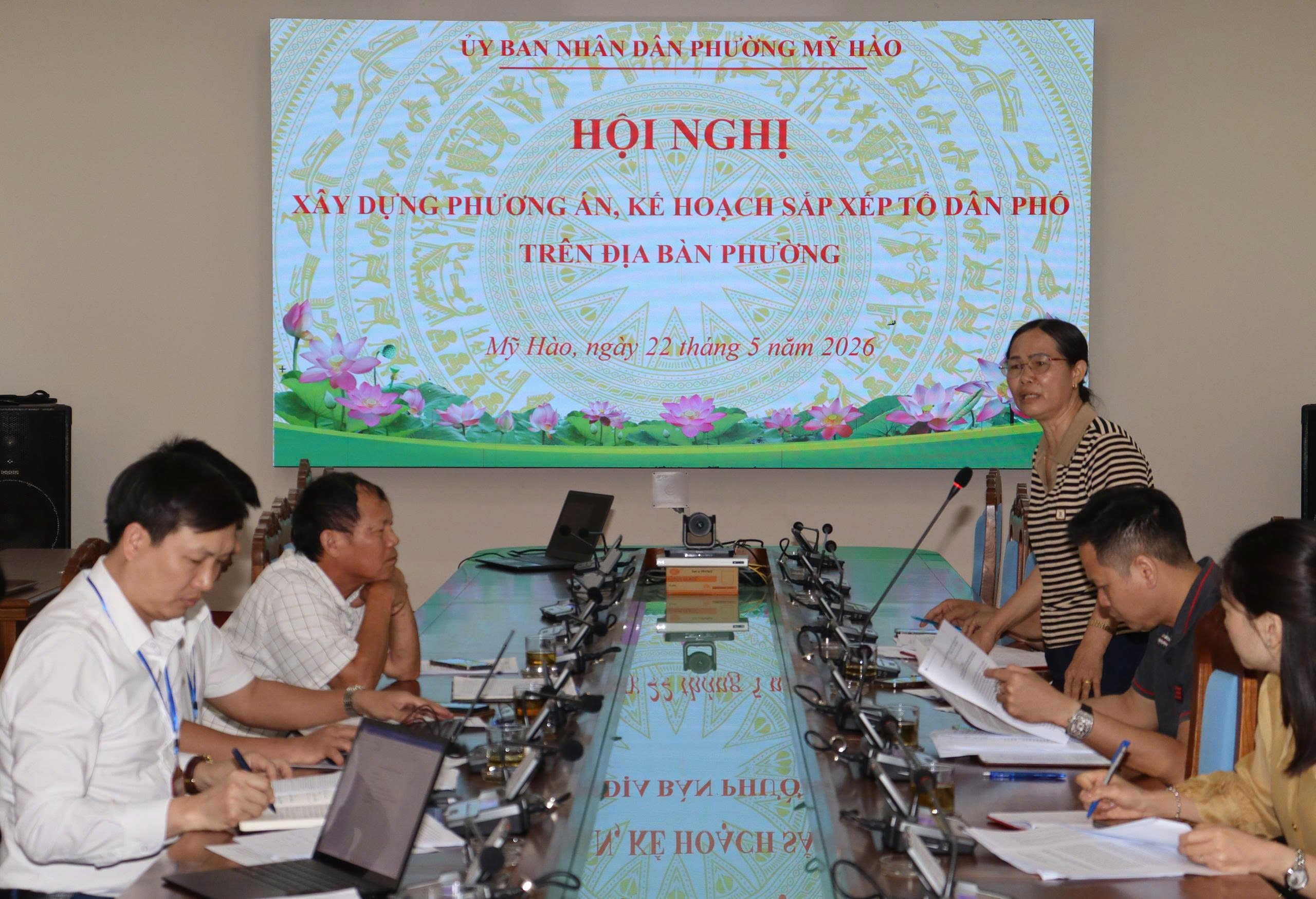 Ủy ban nhân dân phường Mỹ Hào tổ chức Hội nghị xây dựng phương án, kế hoạch sắp xếp Tổ dân phố trên địa bàn phường