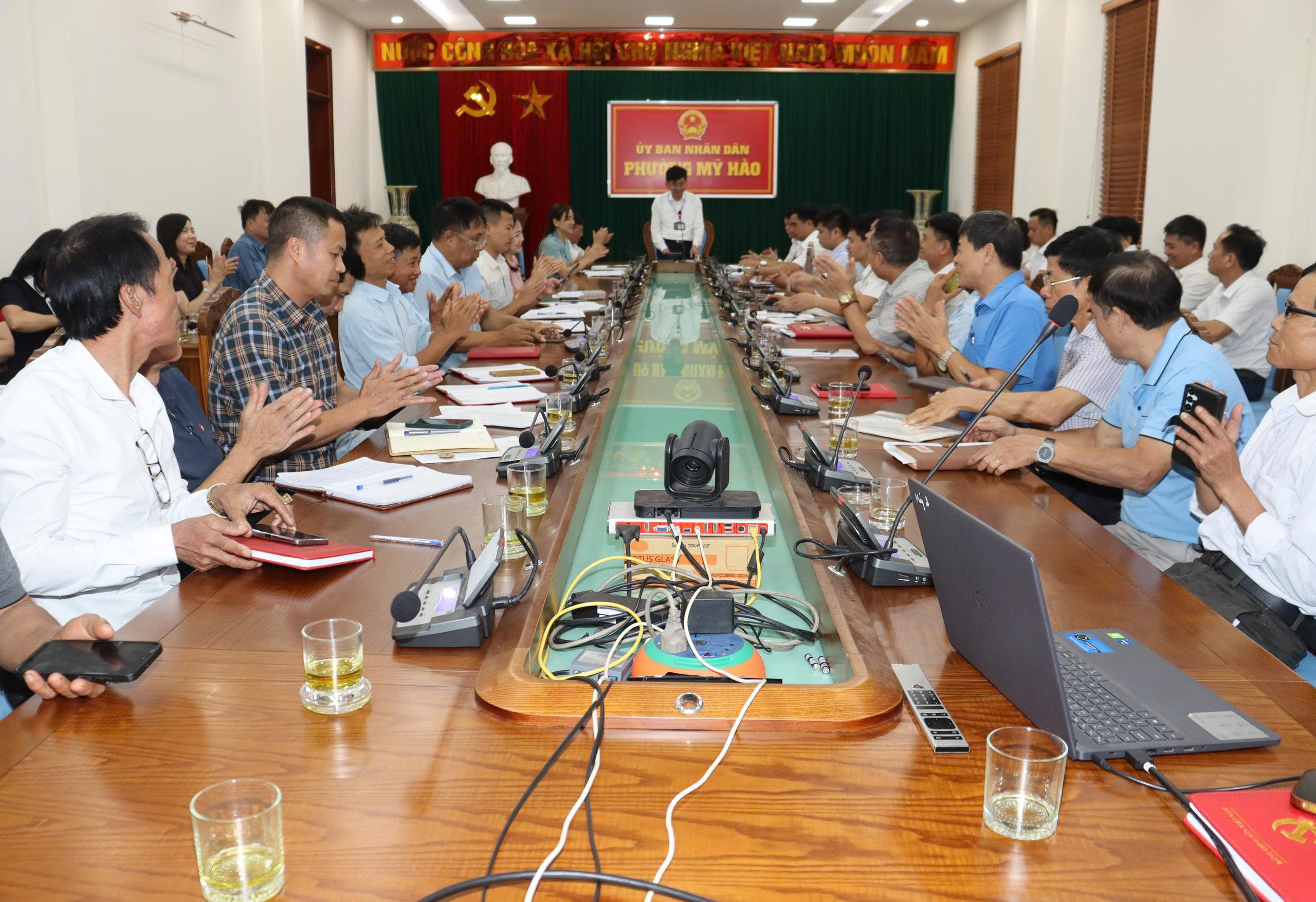 Phường Mỹ Hào tổ chức Hội nghị tuyên truyền pháp luật về phòng, chống tham nhũng, lãng phí, tiêu cực và triển khai kê khai tài sản, thu nhập năm 2026