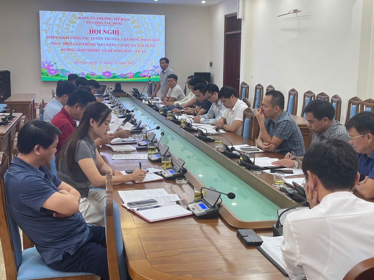 Hội nghị triển khai công tác tuyên truyền, vận động Nhân dân giải phóng mặt bằng Dự án đường giao thông và kè sông Bần - Vũ Xá