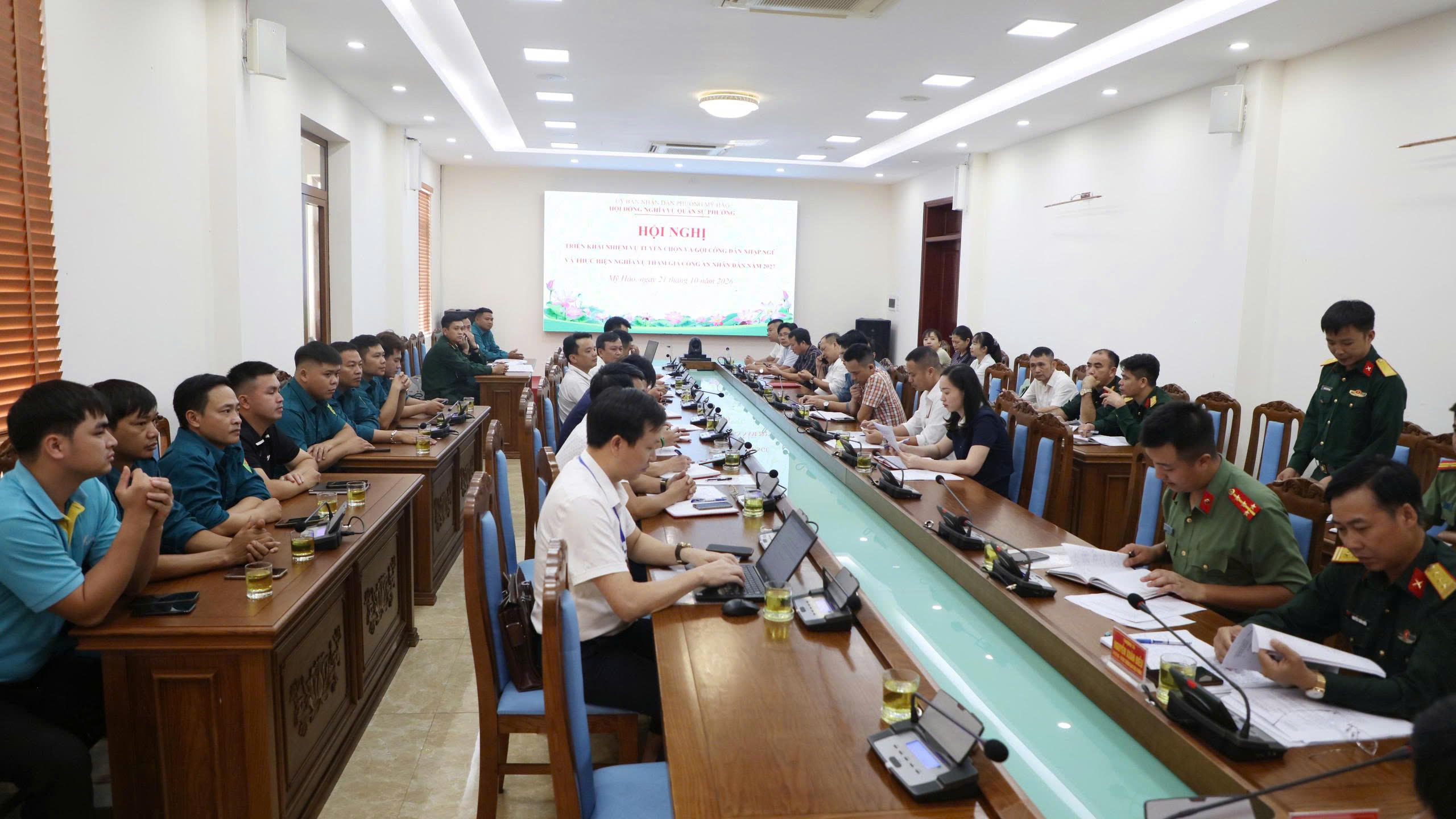 Phường Mỹ Hào triển khai nhiệm vụ tuyển chọn, gọi công dân nhập ngũ và thực hiện nghĩa vụ tham gia Công an nhân dân năm 2027