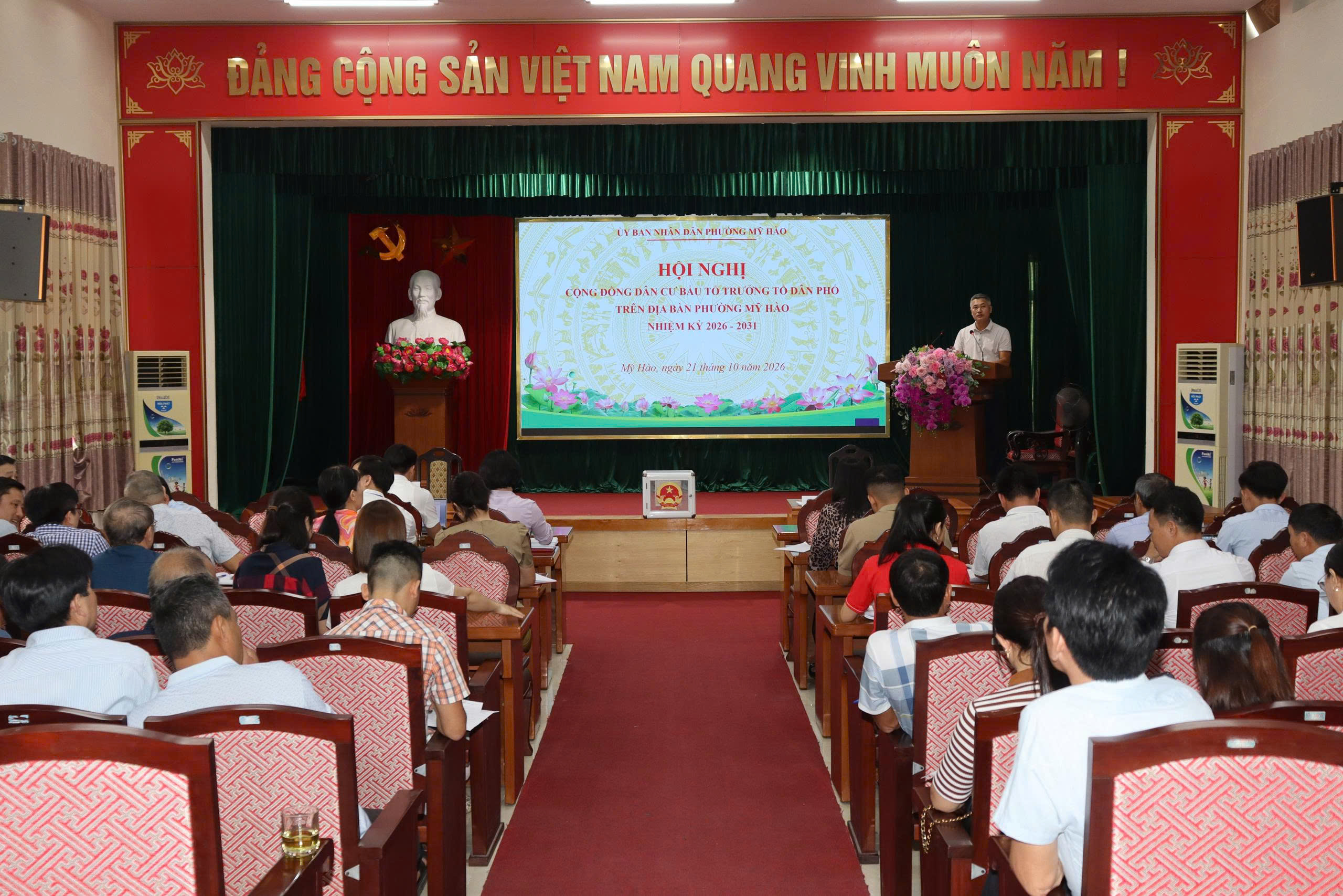 Phường Mỹ Hào chạy thử chương trình cuộc họp cộng đồng dân cư bầu Tổ trưởng tổ dân phố nhiệm kỳ 2026 - 2031